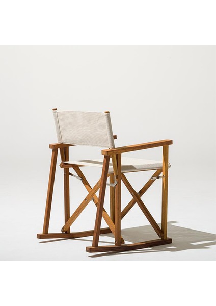 Gazebo Bej Iroko Sallanan Bahçe Sandalyesi modelleri