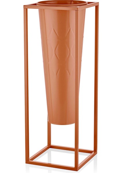 Prizma Terracota Vazo ve Saksı 80X30 cm