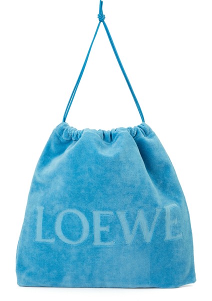 x Paula's Ibiza Mavi Kadın Plaj Çantası