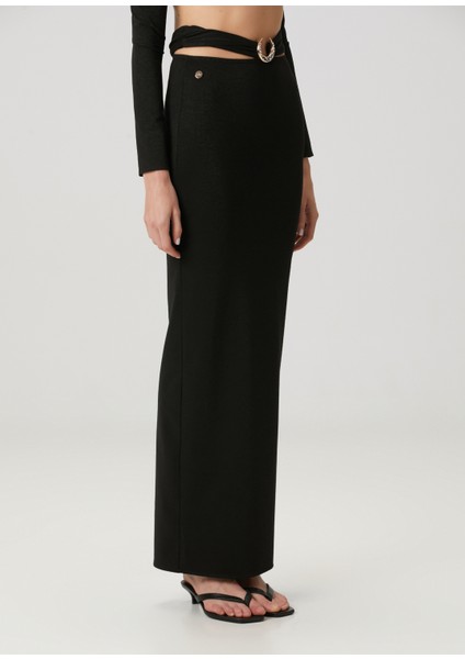 Maja Siyah Maksi Etek fiyatları