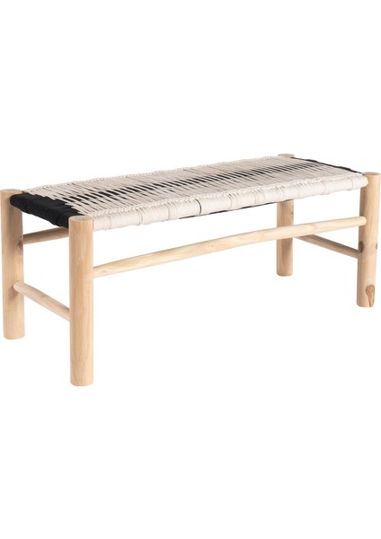 Kasia Macrame Natural Siyah Bench modelleri