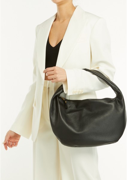 Alva Siyah Kadın Deri Omuz Çantası fiyatları