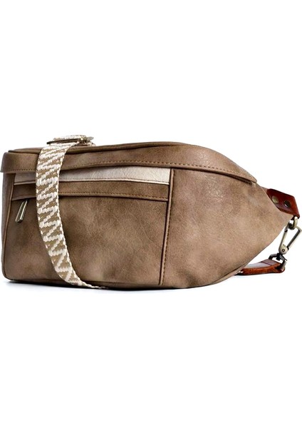 Baguette Vizon Krem Kadın El Çantası