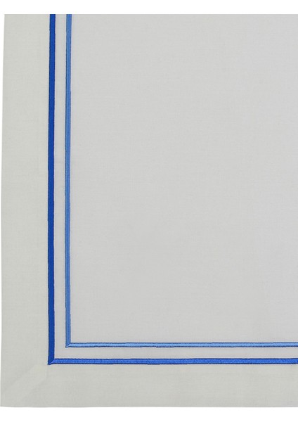 Elegance 2’li Mavi Işlemeli Çift Sıra Nakış Amerikan Servis 35X50 cm fiyatları