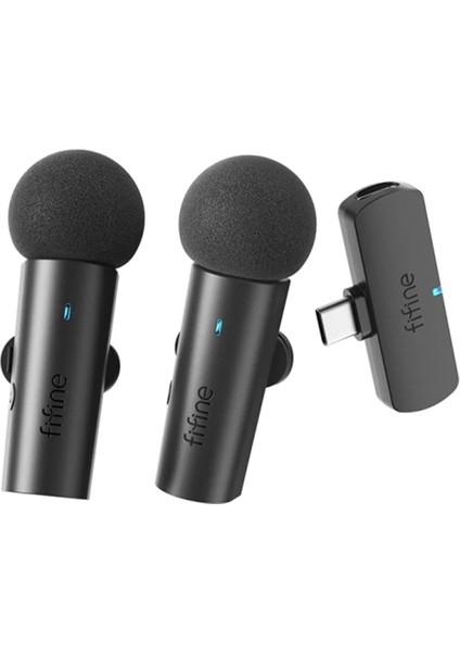 M8 2 Kişilik Kablosuz Yaka Mikrofon Seti