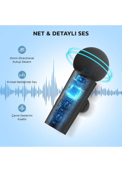 M8 2 Kişilik Kablosuz Yaka Mikrofon Seti fiyatları