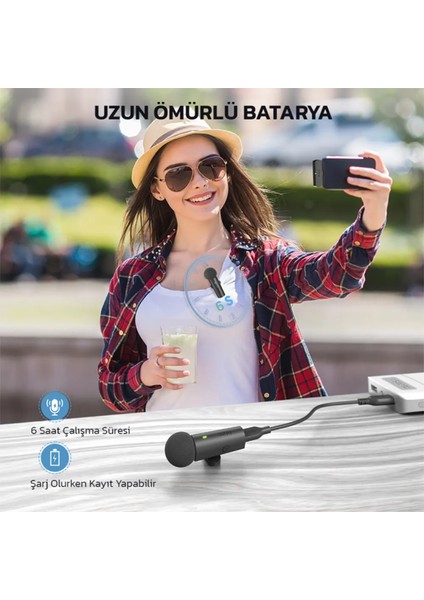 M8 2 Kişilik Kablosuz Yaka Mikrofon Seti modelleri