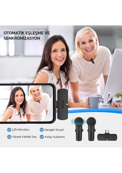 M8 2 Kişilik Kablosuz Yaka Mikrofon Seti indirimleri