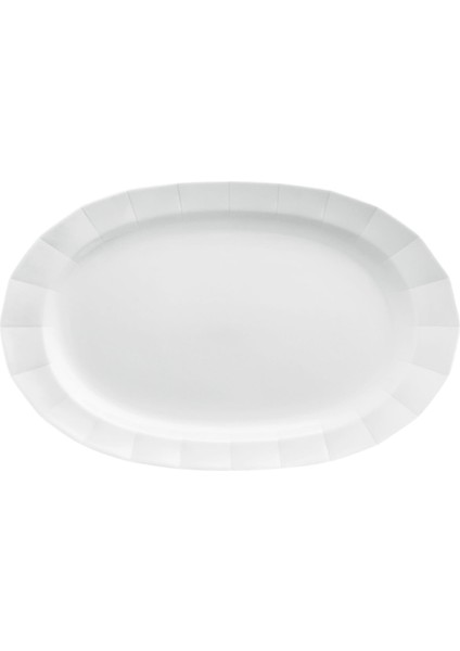Grecque White Porselen Servis Tabağı 33 cm