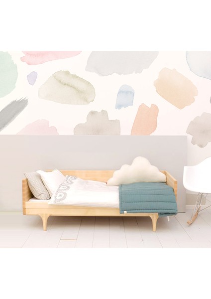 Watercolor Brushes Mural Çocuk Odası Duvar Kağıdı 100 x 100 cm fiyatları
