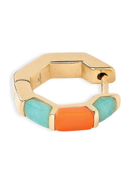 In Her Element Amazonite Mercan Taşlı 14 Ayar Altın Kadın Küpe fiyatları