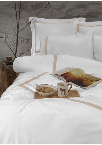 Klarsynt Vizon Organik Pamuk Çift Kişilik Nevresim Takımı 200X220 cm fırsatları