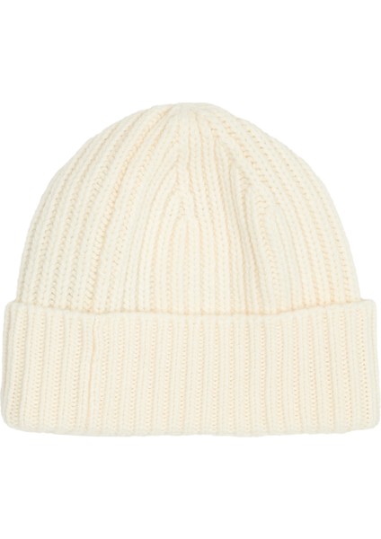 Krem Çizgi Dokulu Kadın Yün Bere fiyatları