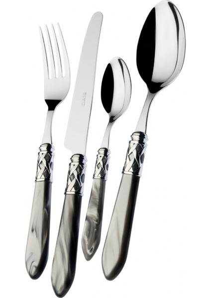 Aladdin Gri Gümüş 75 Parça Çatal Kaşık Bıçak Seti fiyatları