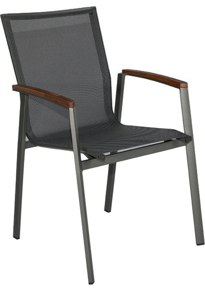 Karya Antrasit Iroko Ahşap Bahçe Sandalyesi