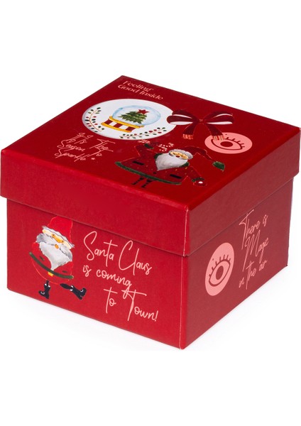 Xmas Happy New Year Turuncu Seramik Kulpsuz Kupa fırsatları