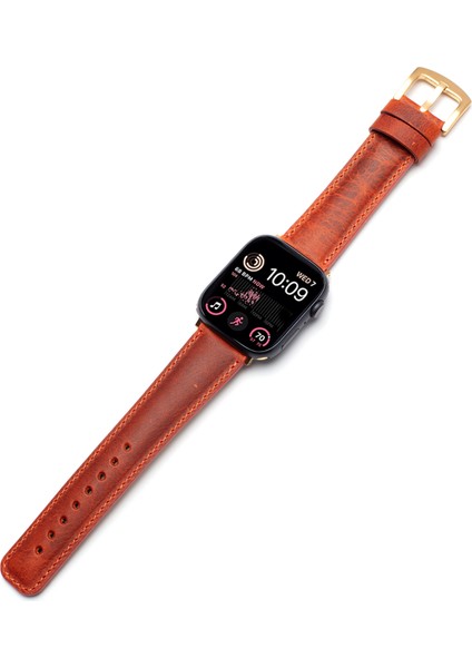 Apple Watch 42/44/45 mm Amber Deri Akıllı Saat Kordon fiyatları