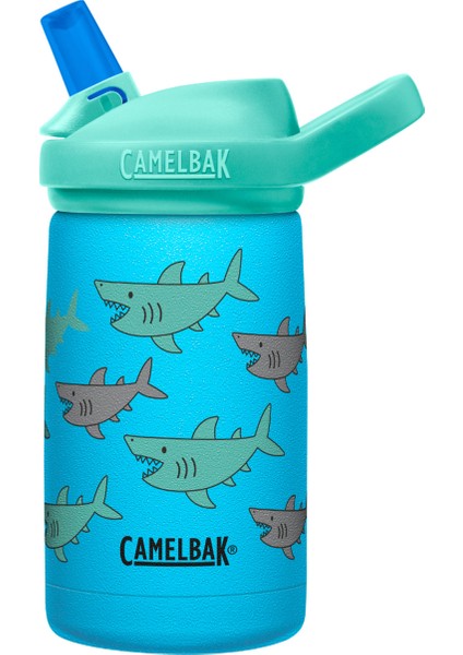 Eddy School Of Sharks Pipetli Çelik Termos Suluk 350 ml