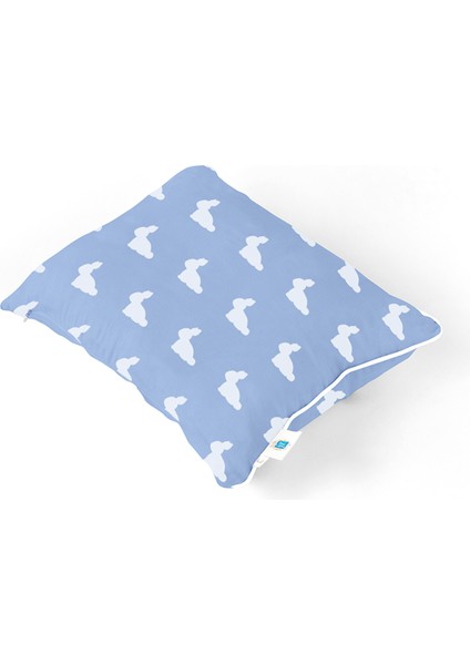 %100 Pamuk Mono Lapin Royal Blue Pamuklu Müslin Bebek Yastığı 45 x 35 cm fiyatları