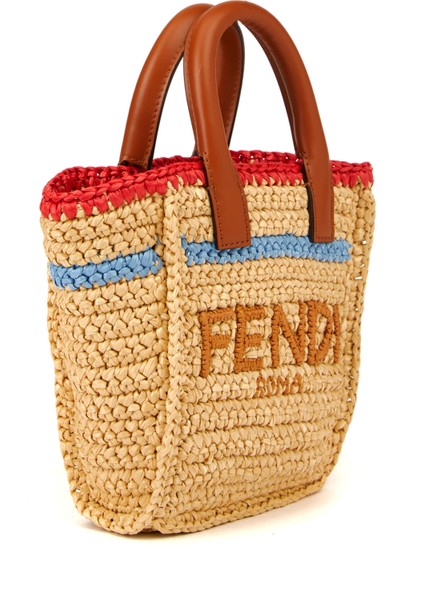 Colorblocked Logo Detaylı Kadın Deri Çanta modelleri