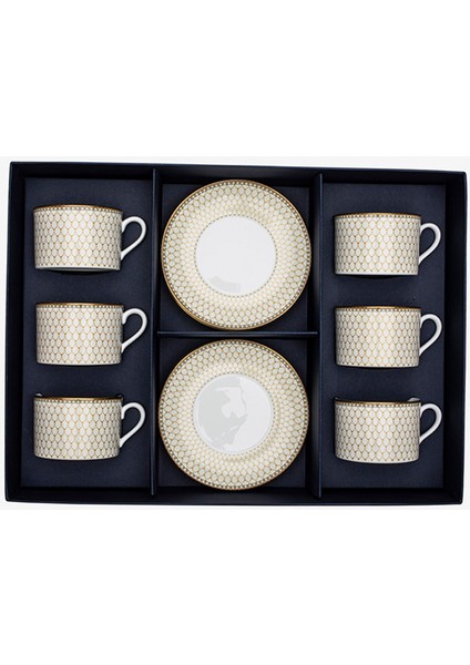 Antler Trellis Ivory Porselen 6 Kişilik Çay Fincanı fiyatları