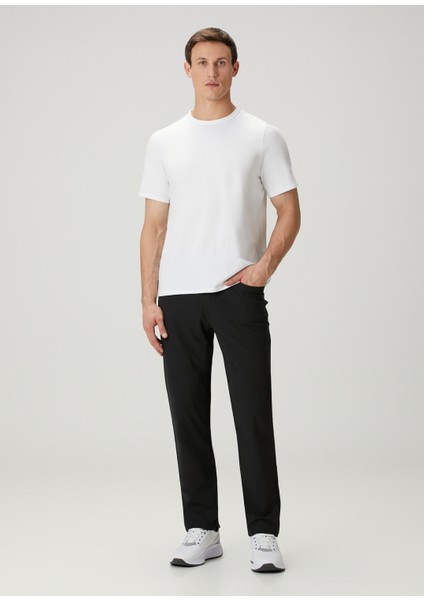 Classic Fit Abc Siyah Pantolon