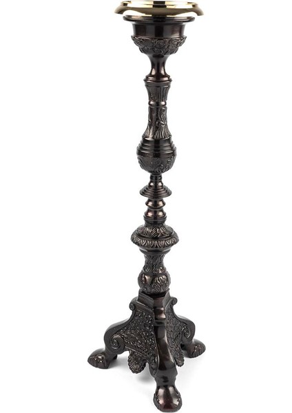 Bronz Siyah Metal Mumluk