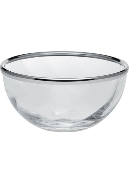 Eclat Gümüş Kaplama Cam Kase