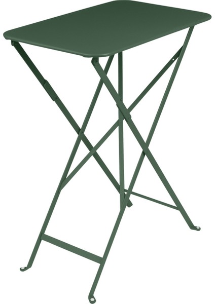 Bistro Folding Koyu Yeşil Metal Bahçe Masası