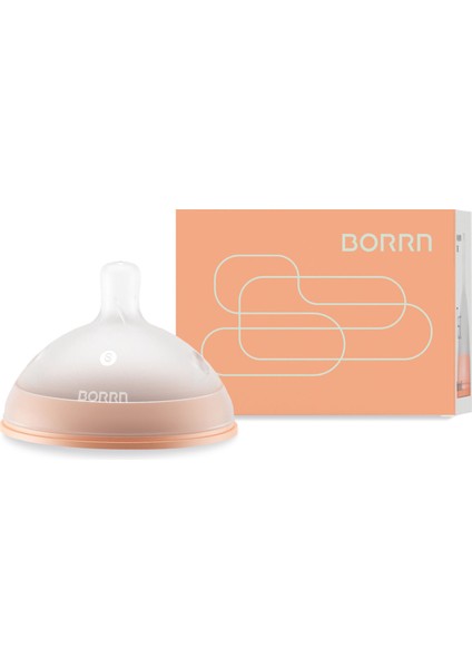 Yavaş Akışlı Yenidoğan 0-3 Ay Turuncu Antikolik Silikon Biberon Emziği