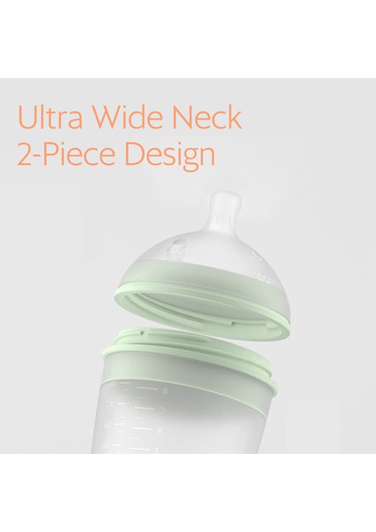 Yavaş Akışlı Yenidoğan 0-3 Ay Turuncu Antikolik Silikon Biberon Emziği fırsatları