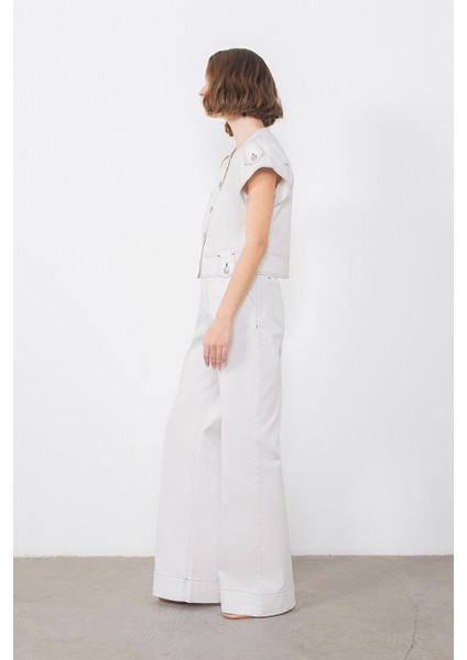 Apolet Detaylı Jean Ceket fiyatları