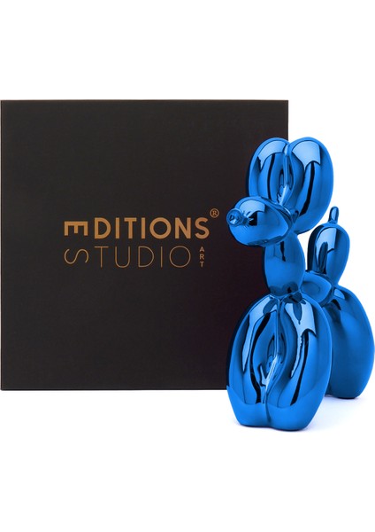 Jeff Koons Balloon Dog Mavi Heykel