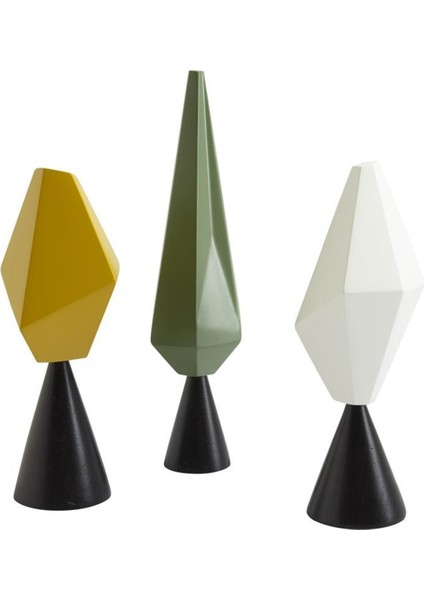 Miras Doğa Beyaz Sarı Yeşil Dekoratif Ağaçlar Seti fiyatları