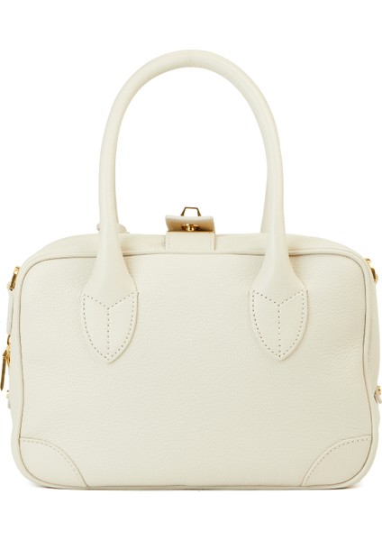Vita Krem Kadın Deri Çanta modelleri