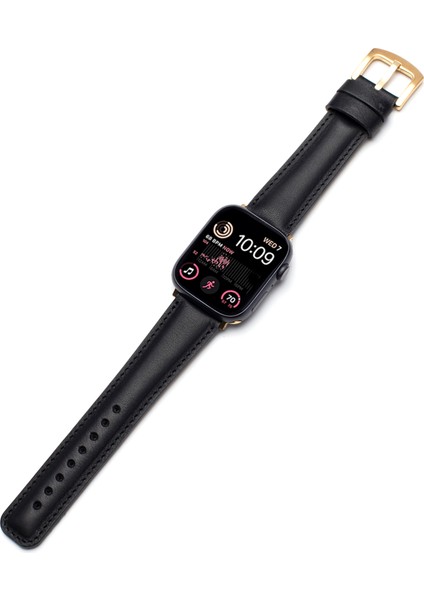 Apple Watch 42/44/45 mm Black Deri Akıllı Saat Kordon fiyatları