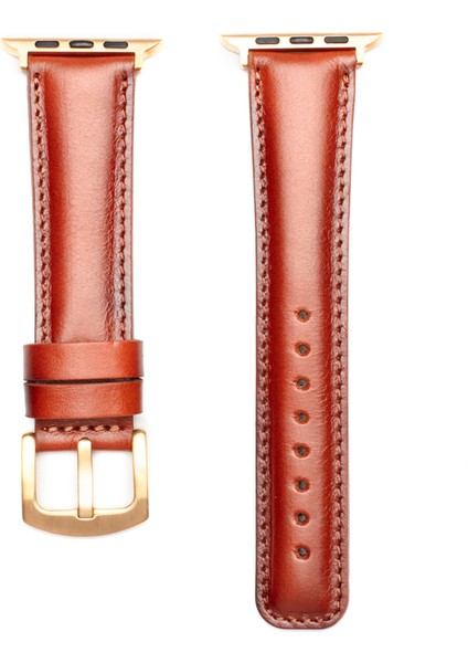 Apple Watch 42/44/45 mm British Deri Akıllı Saat Kordon