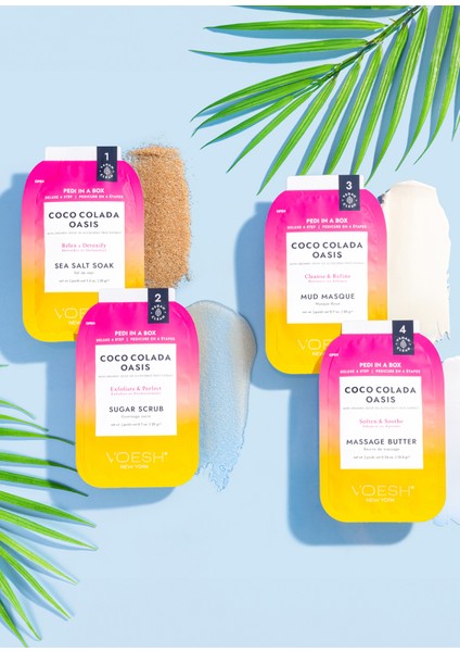 New York Pedi In A Box Deluxe Coco Colada 4 Adımlı Pedikür Seti modelleri
