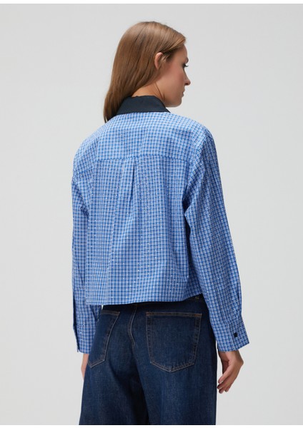 Curbane Mavi Ekoseli Gömlek fırsatları