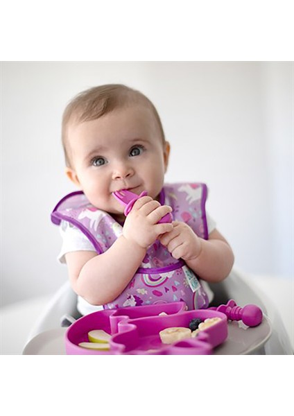 Rainbows & Unicorns Kız Bebek 2'li Başlangıç Mama Önlüğü modelleri