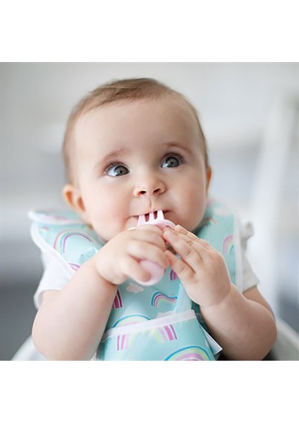 Rainbows & Unicorns Kız Bebek 2'li Başlangıç Mama Önlüğü fırsatları