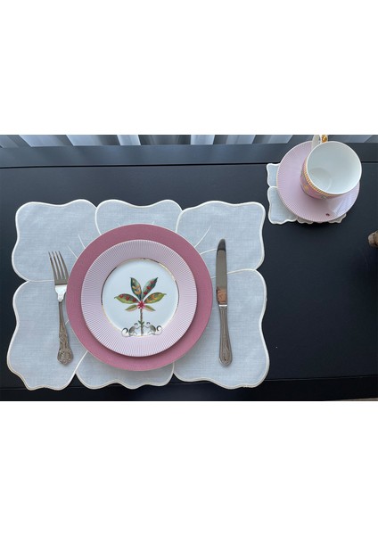 Fleur 2'li Çiçek Desenli Amerikan Servis 35X50 cm modelleri