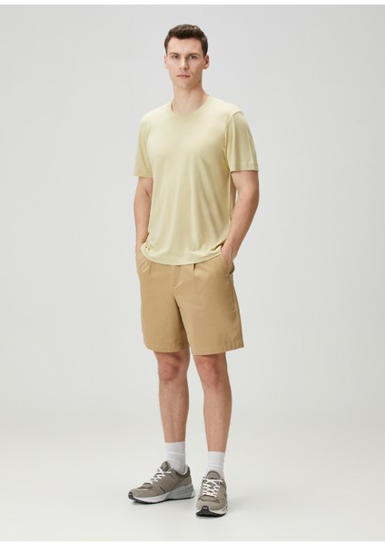 Regular Fit Açık Yeşil Basic T-Shirt