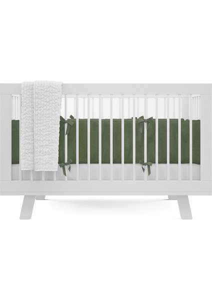 Çam Yeşili Bumper Pamuklu Beşik Yan Koruma 60 x 120 cm