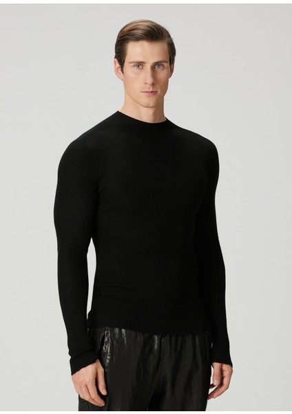 Siyah Ribli Yün Kazak modelleri