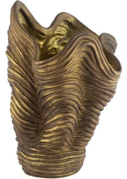 Antik Gold Resin Vazo 25 x 33 cm