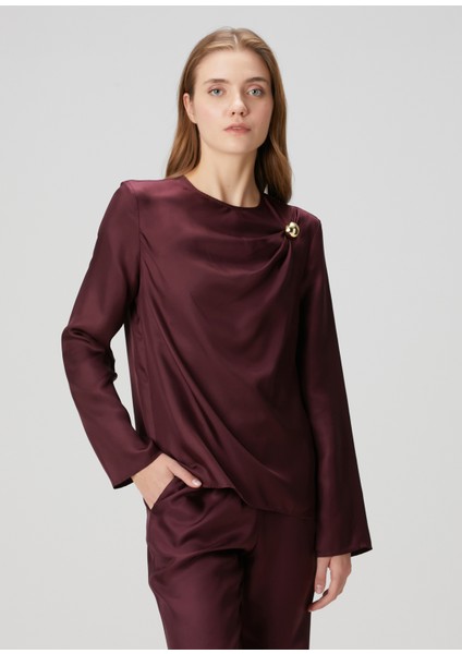 Azae Mürdüm Ipek Bluz