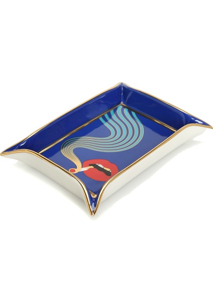 Full Dose Valet Lacivert Porselen Dekoratif Tabak modelleri