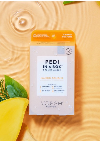 New York Pedi In A Box Deluxe Mango Delight 4 Adımlı Pedikür Seti fiyatları