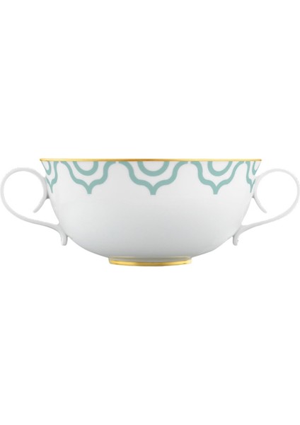 Carlo Este Porselen Kulplu Çorba Kasesi